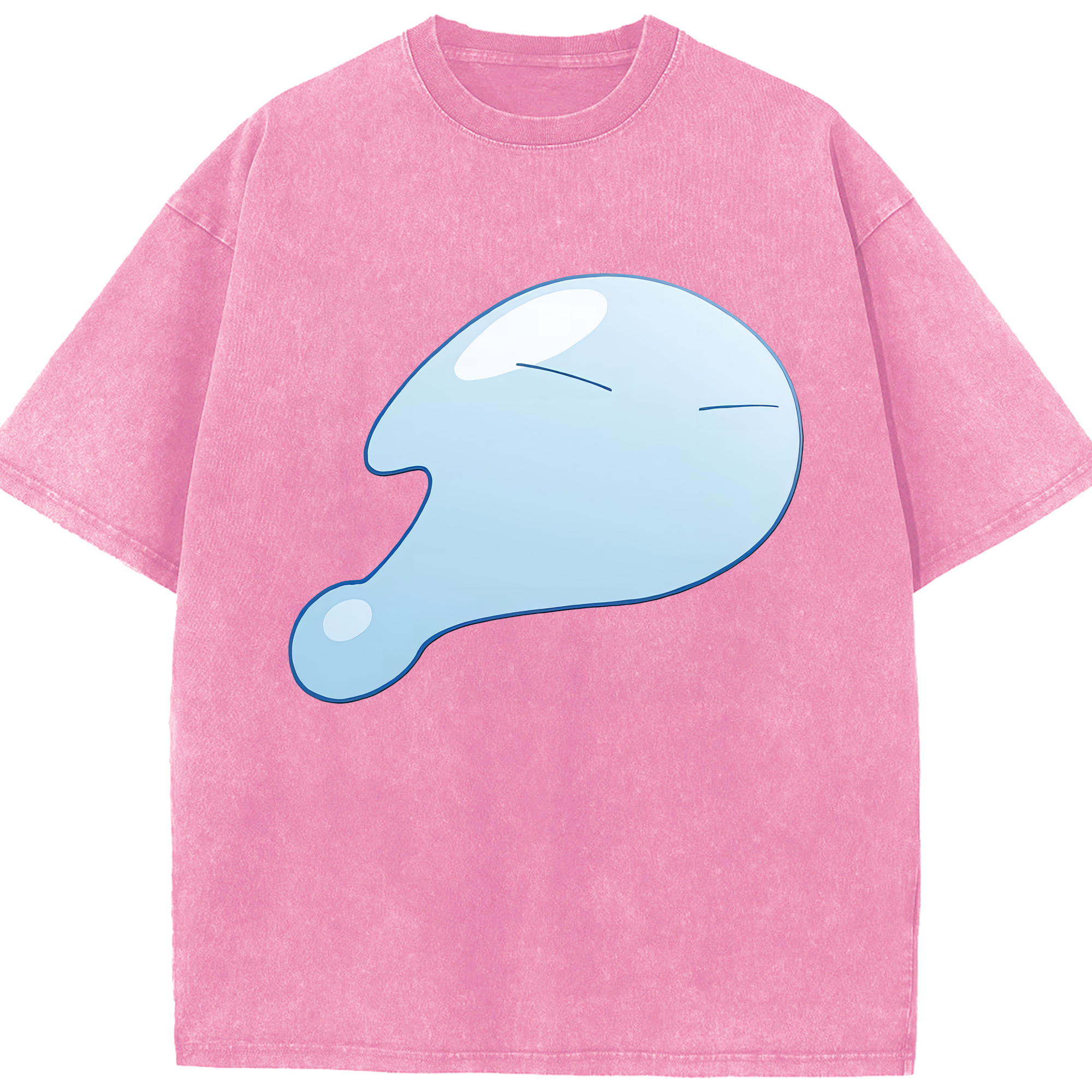 （画像用） 転スラ Regarding Reincarnated to Slime 綿100% ヴィンテージ風 半袖Tシャツ（フロントプリント）
